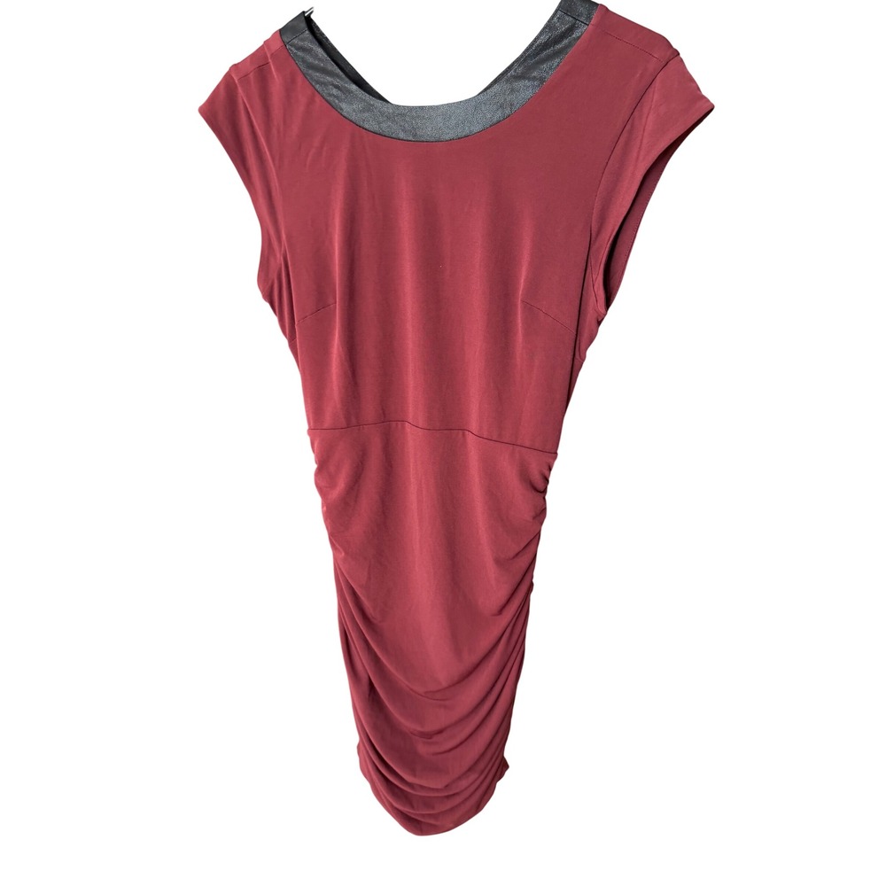 BCBGeneration Brulee Ruched Open Back Dress Size 6 MSRP $98